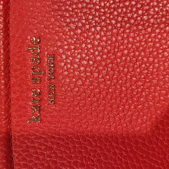 NWT red ♥️ leather Kate Spade ♠️ wallet - Picture 5 of 5